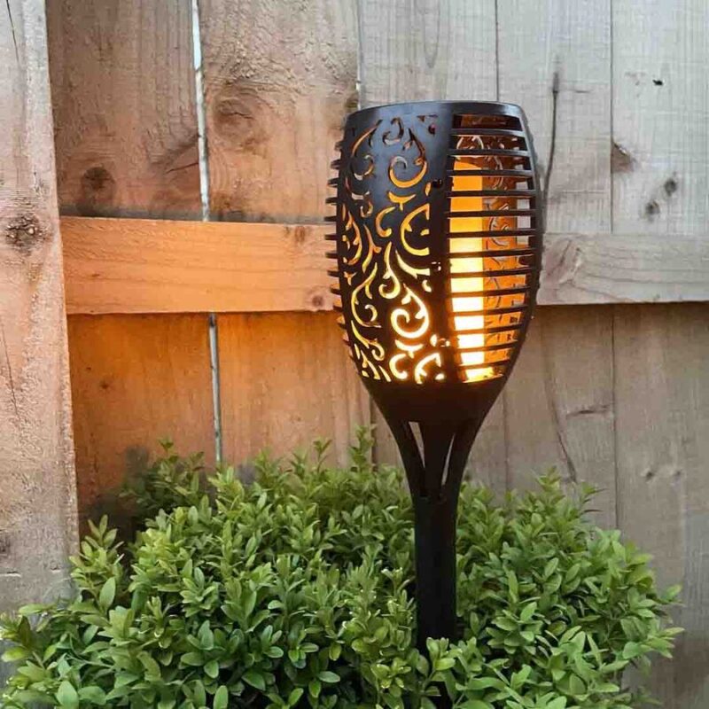 🌞🔥LÁMPARA SOLAR ANTORCHA: Ilumina tus espacios exteriores✨