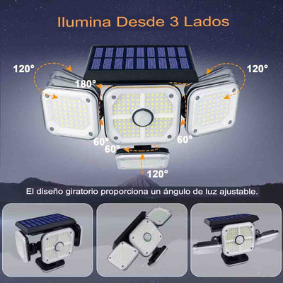 LAMPARA SOLAR 4 EN 1 SENSOR MOVIMIENTO💡