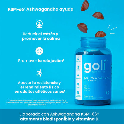 Golí-Gomas con Ashwagandha: Recupera tu energía vital día a día💯🌱