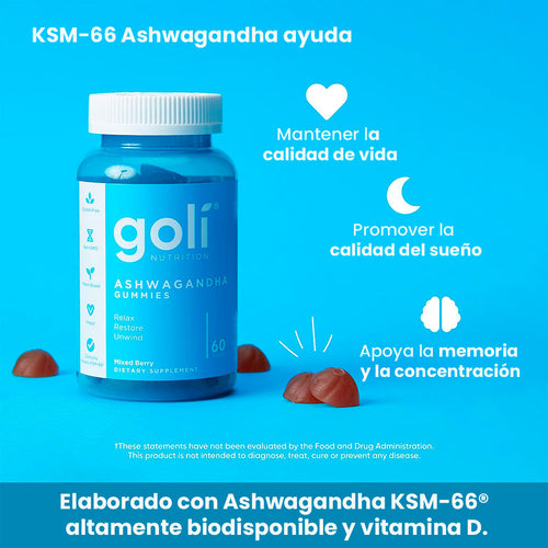 Golí-Gomas con Ashwagandha: Recupera tu energía vital día a día💯🌱