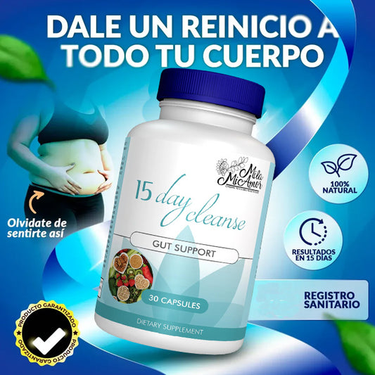 15 DAYS CLEANSE  😱💊 Elimina toxinas, promueve una digestión saludable y revitaliza tu cuerpo