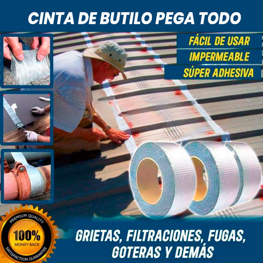 CINTA DE ALUMINIO DE BUTILO 10CM X 5M