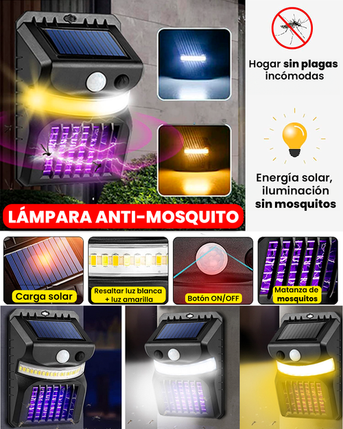 Lámpara Solar Mata Mosquitos